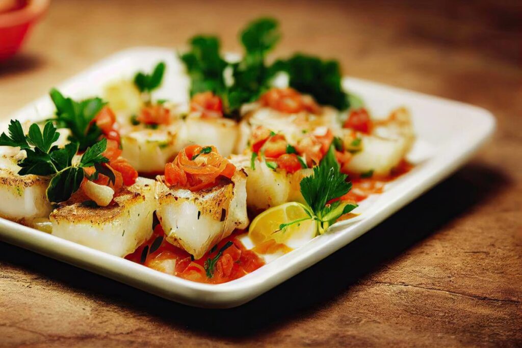 Falso bacalhau porque merluza e tilápia são opções? CyberCook